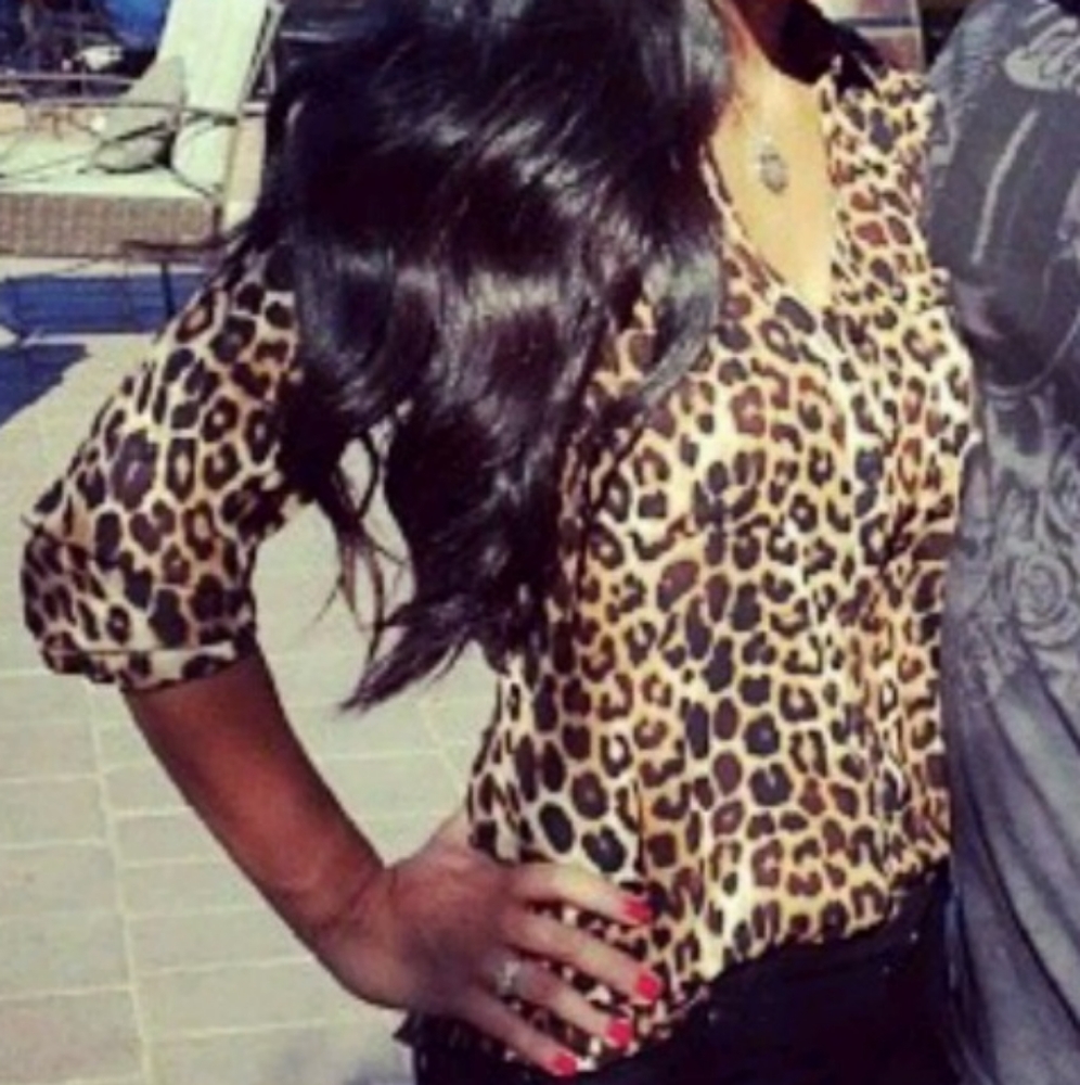 Express Leopard Print Top